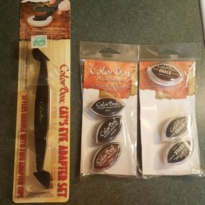 Color box adapter set brush pads and ink pads